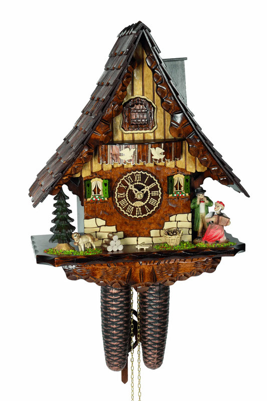 8-day cuckoo clock pointed roof with music players Trenkle