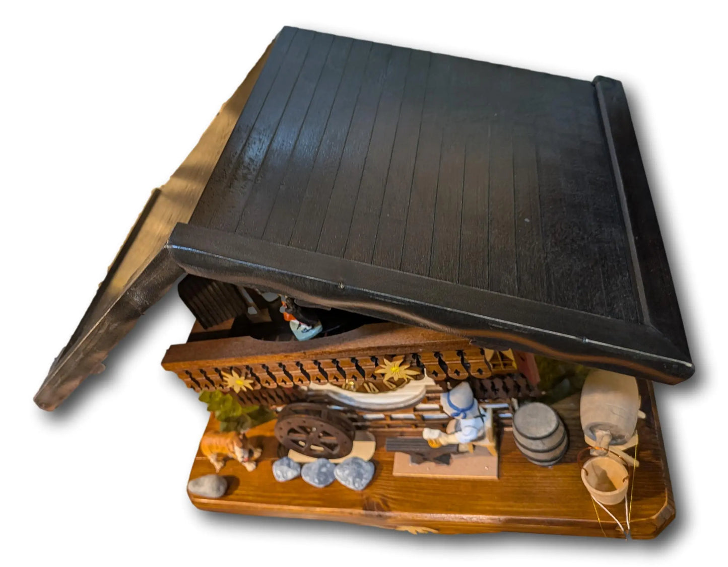 Beer Drinker with Pointed Hat 1 Day Cuckoo Clock with Music Hekas