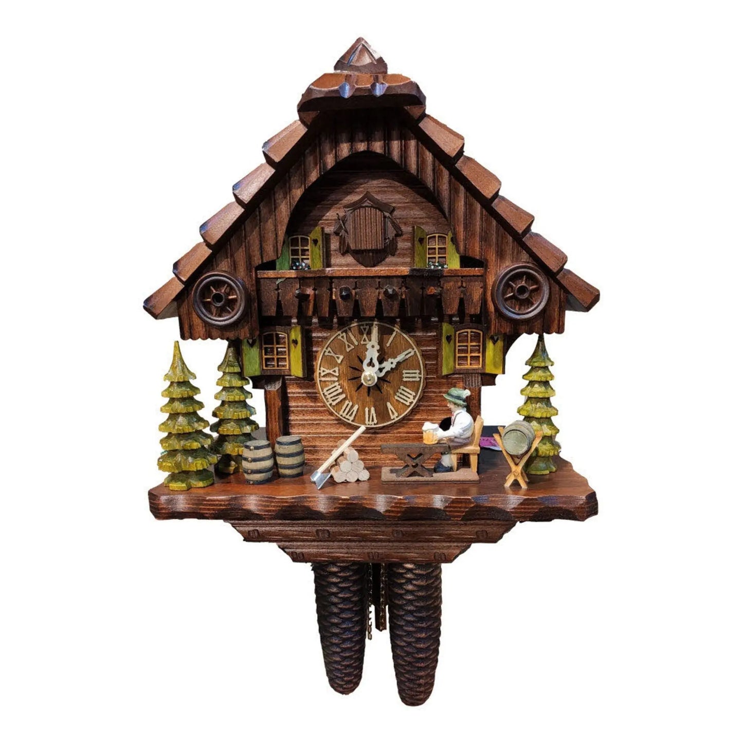 Beer drinker 8 days cuckoo clock Hekas