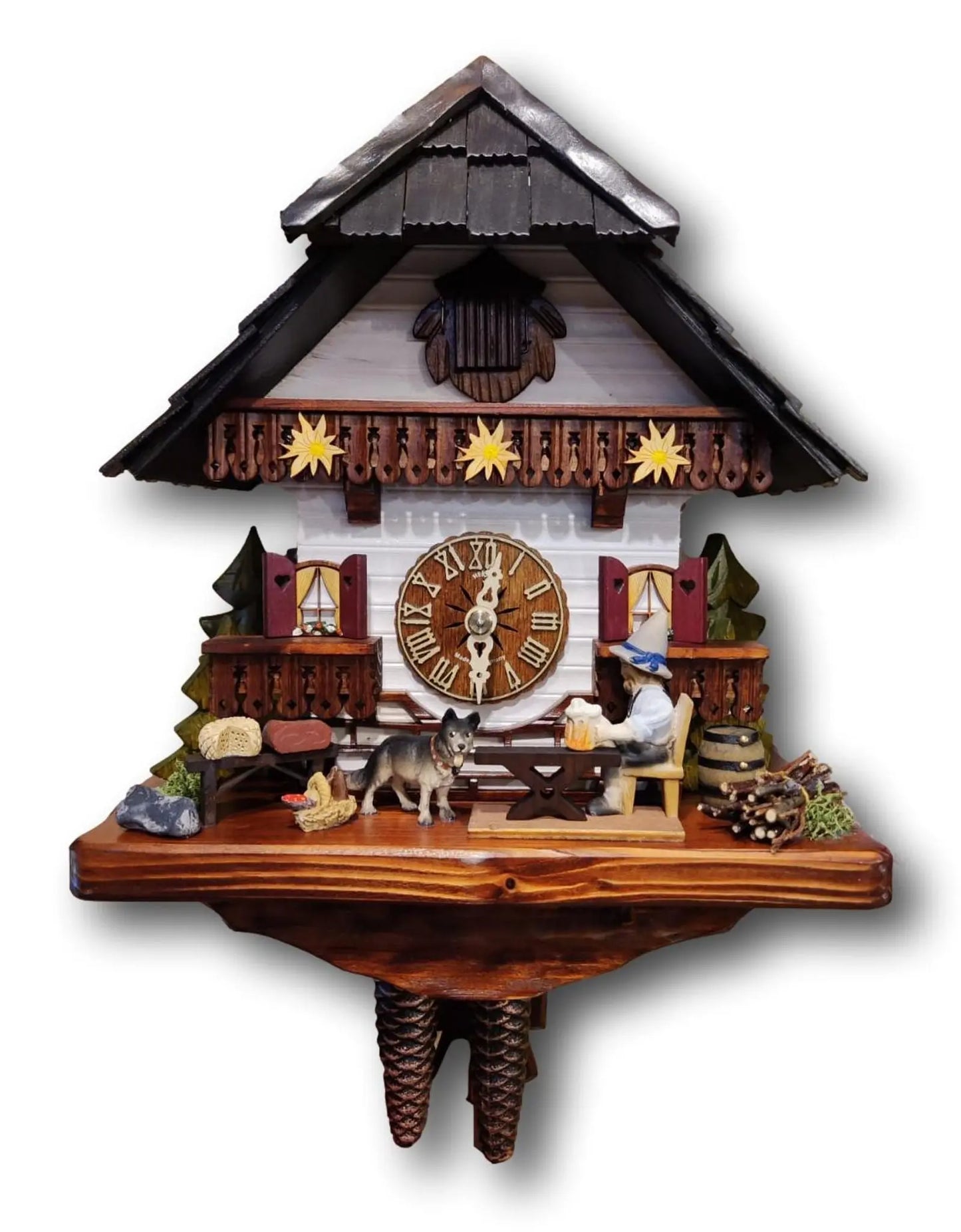 Beer drinker Bavaria house 1 day cuckoo clock Hekas