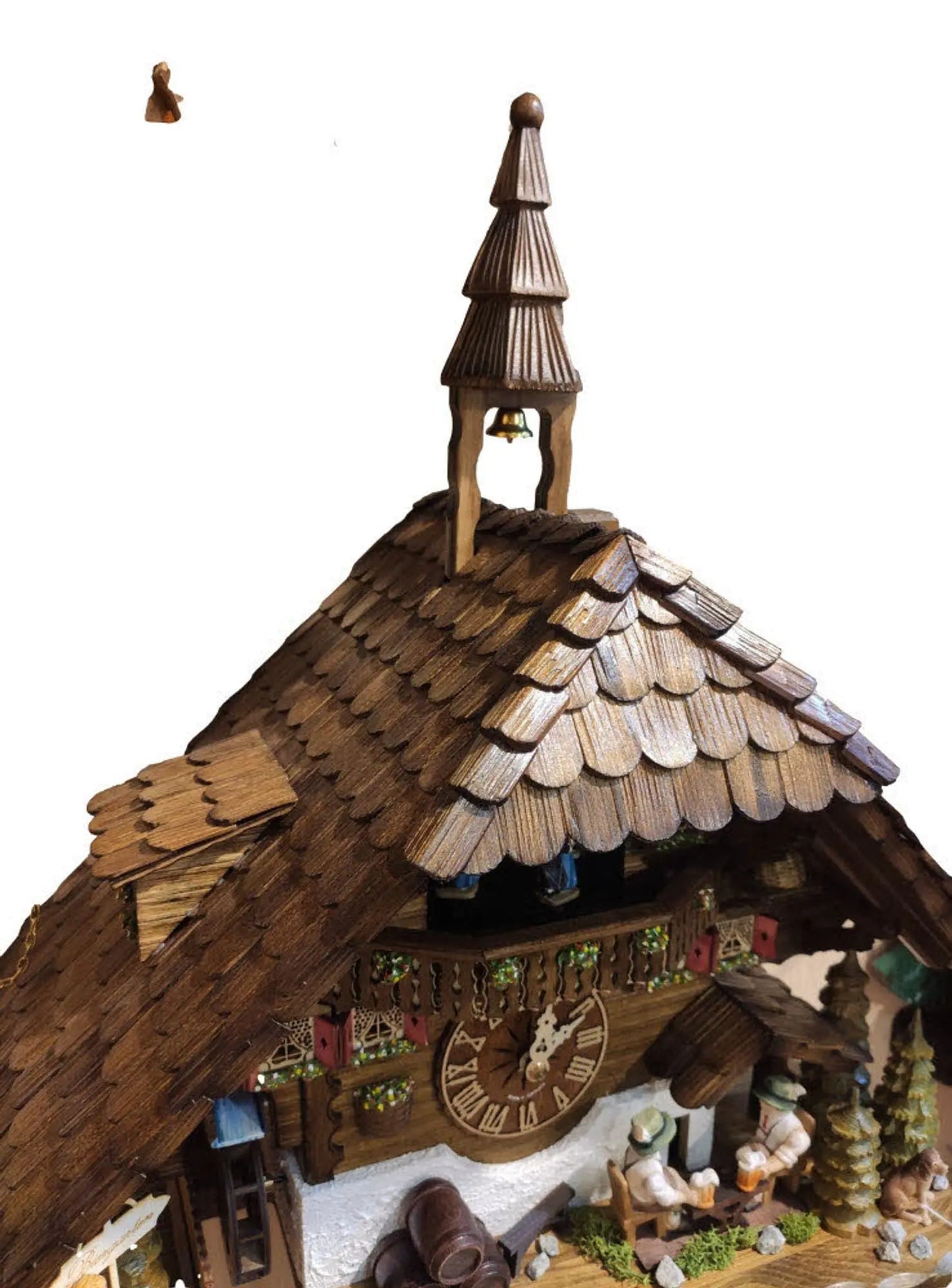 Beer drinker in a beer garden 8 days Cuckoo clock with music Hekas