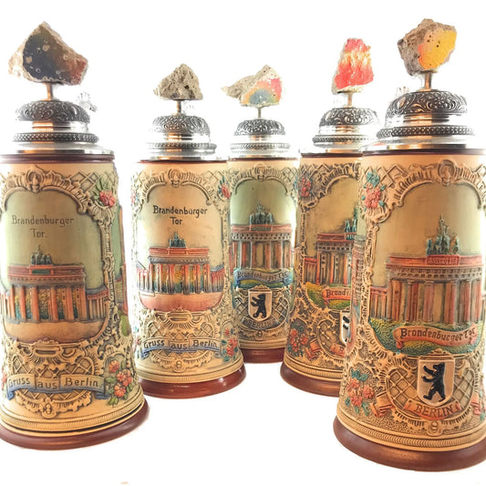 Berlin Wall set 1st - 5th edition German top quality beer mug collector Thewalt