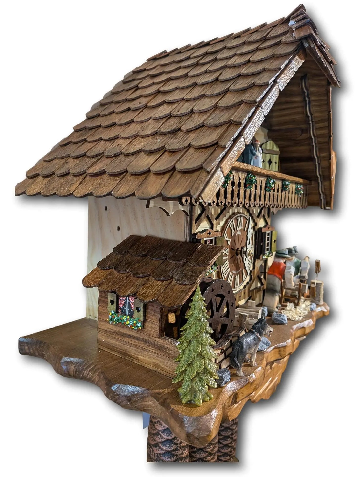 Black Forest Chalet Cuckoo Clock – 8 Day Movement – Music & Dancers Hekas