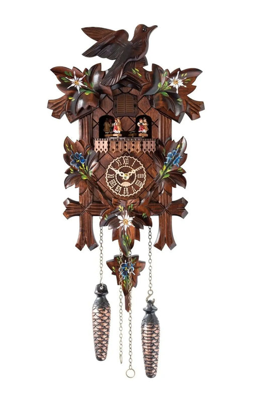 Classic quartz watch, with edelweiss and dancers Trenkle