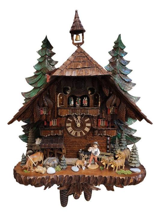 Clock of the year 2020 Almabtrieb 8 days cuckoo clock Hekas