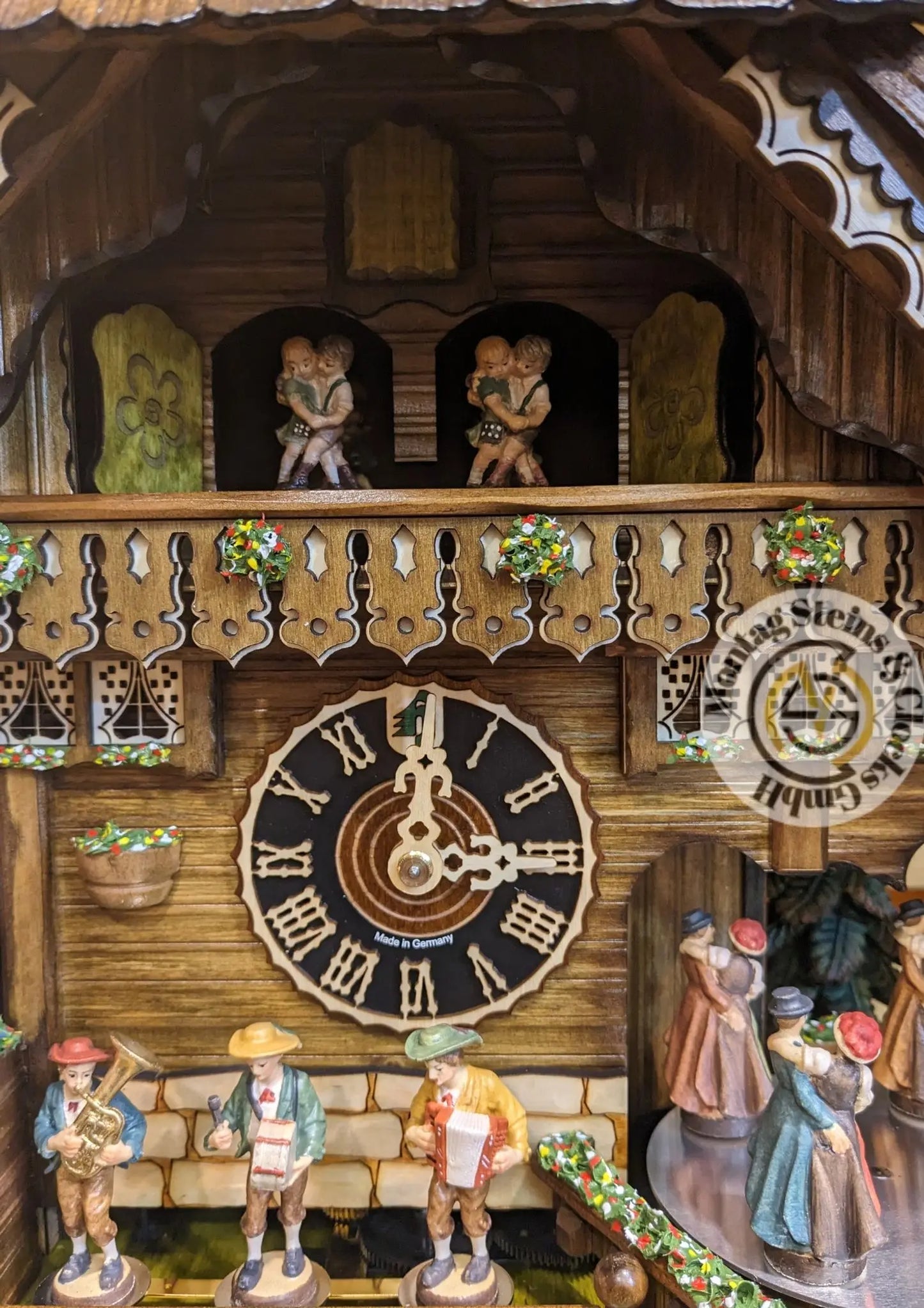 Clock of the year 2023 with real water wheel 8-day cuckoo clock Hoenes