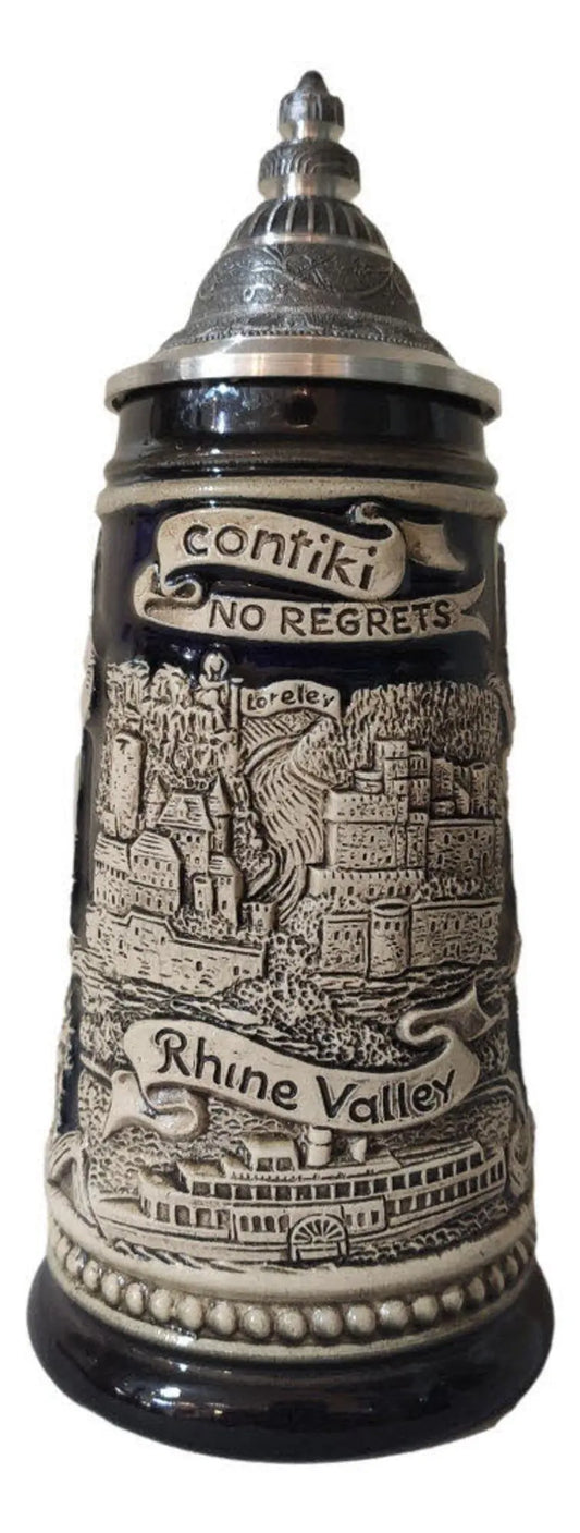 Contiki Black 1/4L authentic German beer mug Montag Steins & Clocks