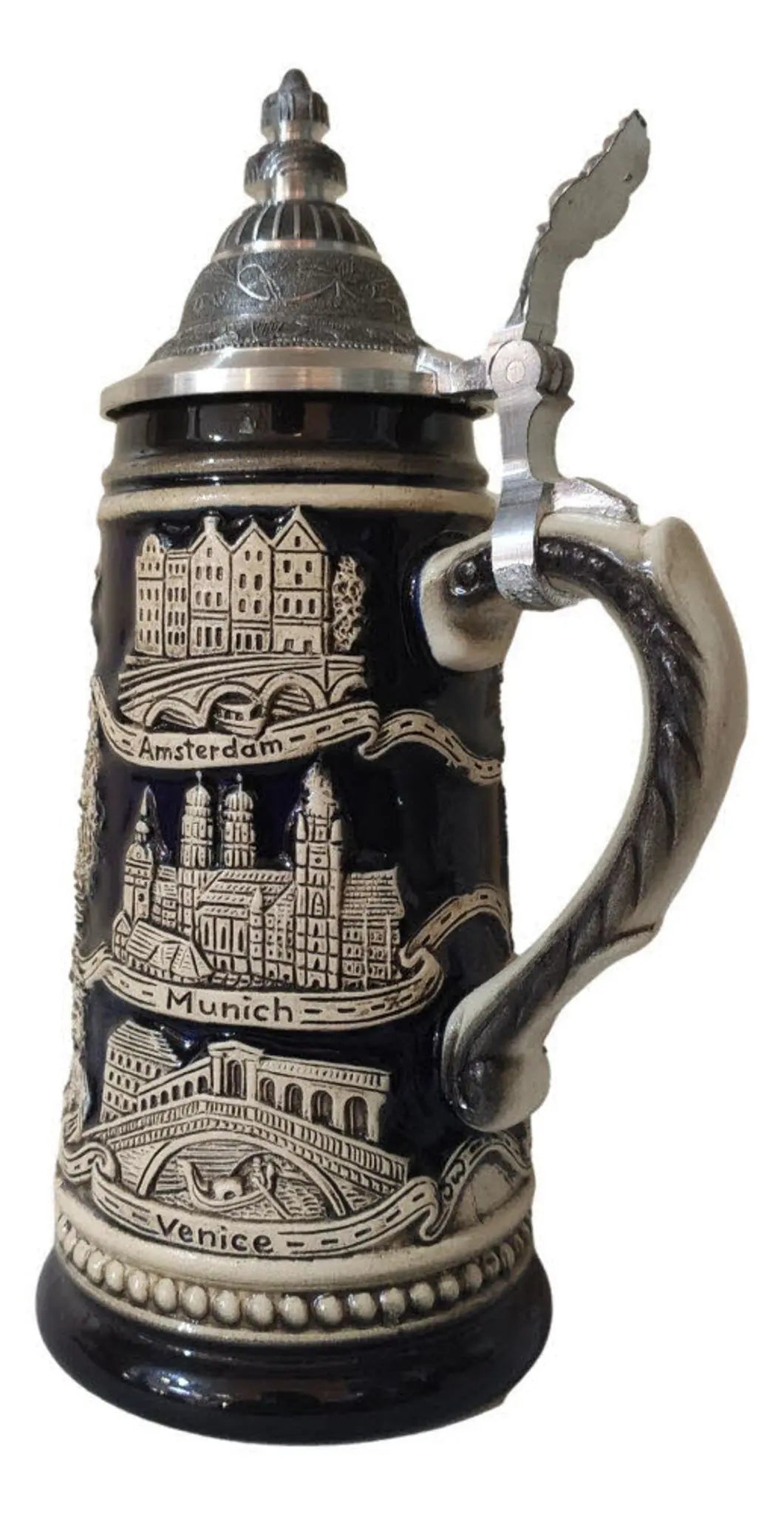 Contiki Black 1/4L authentic German beer mug Montag Steins & Clocks