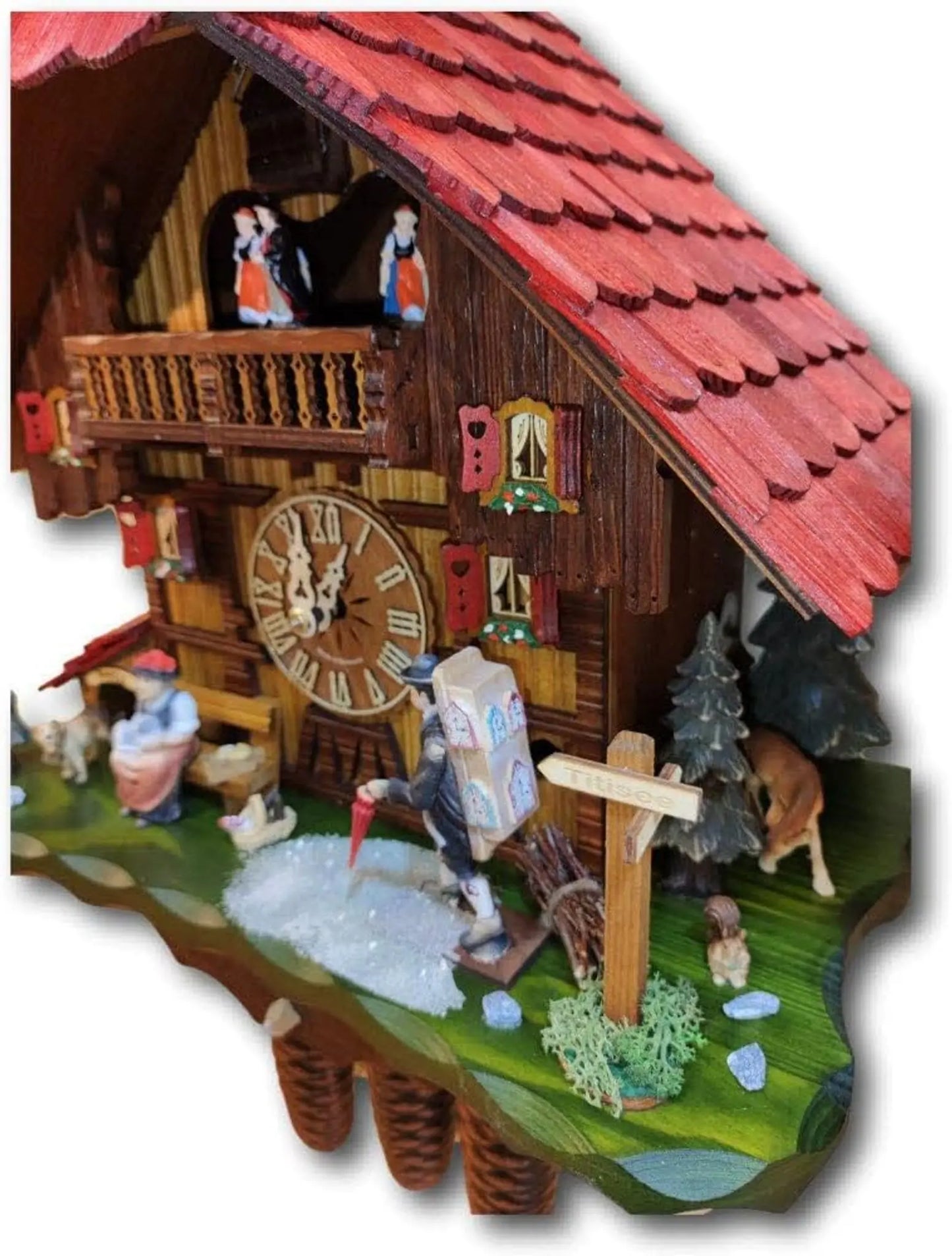 Forest scene 8 days Cuckoo clock