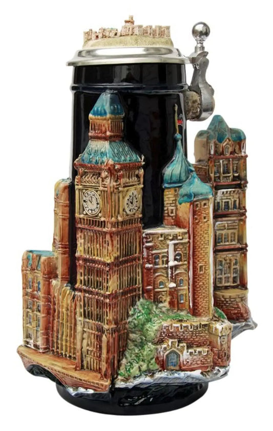 London 3D German beer mug England King