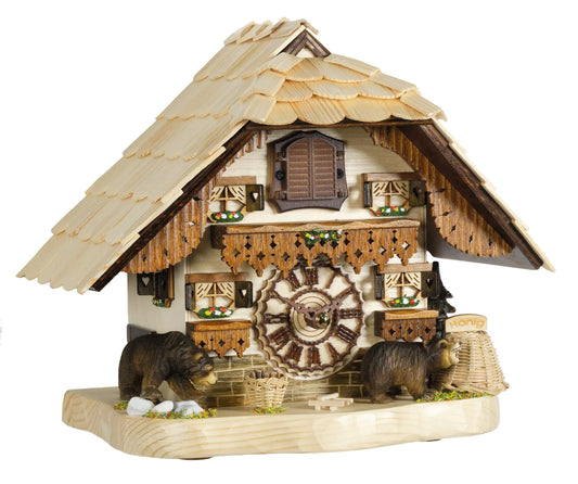 Quartz table clock with bears and music bright Trenkle