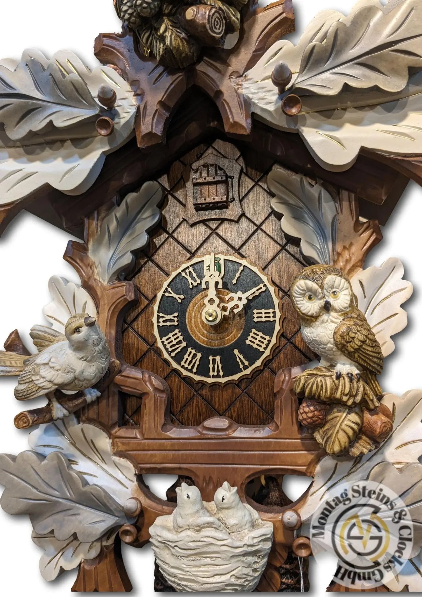 Snow owls cuckoo clock 8 days