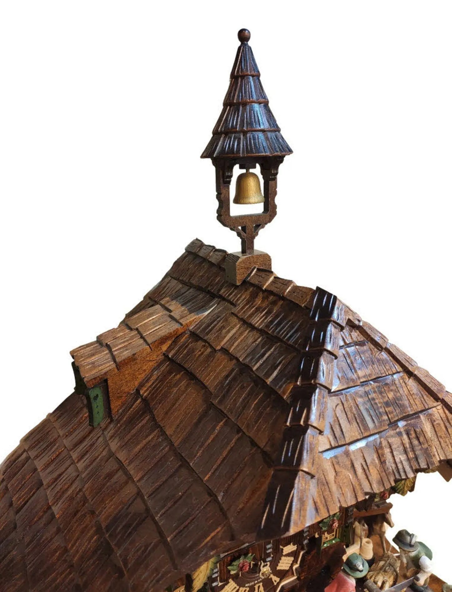 Wooden sawyer with dancers 8 days Cuckoo clock with music - Montag Steins & Clocks