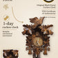 1 day cuckoo clock classic with hand-painted sunflowers – hand-carved, VDS certified | Montag Steins & Clocks
