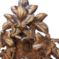 18 leaf carved traditional style 8 day cuckoo clock Hekas