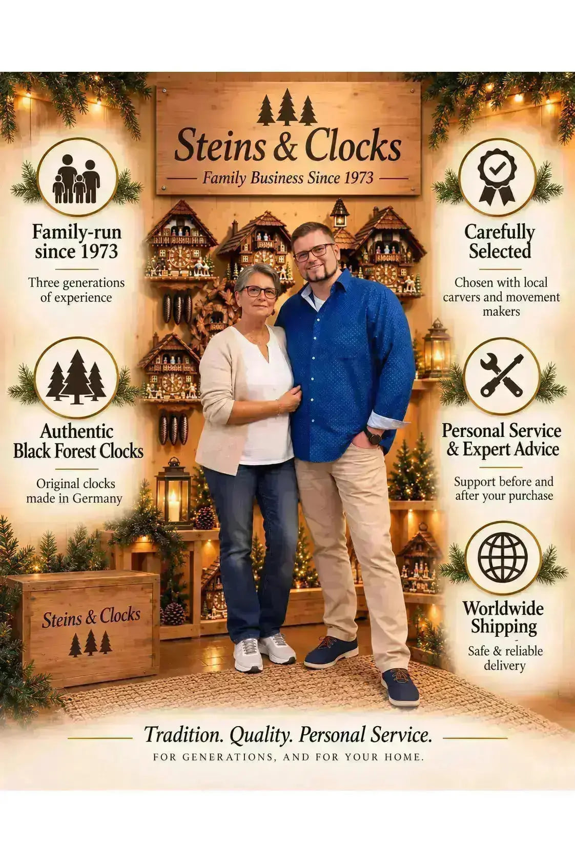 Steins & Clocks – Family Business Since 1973
