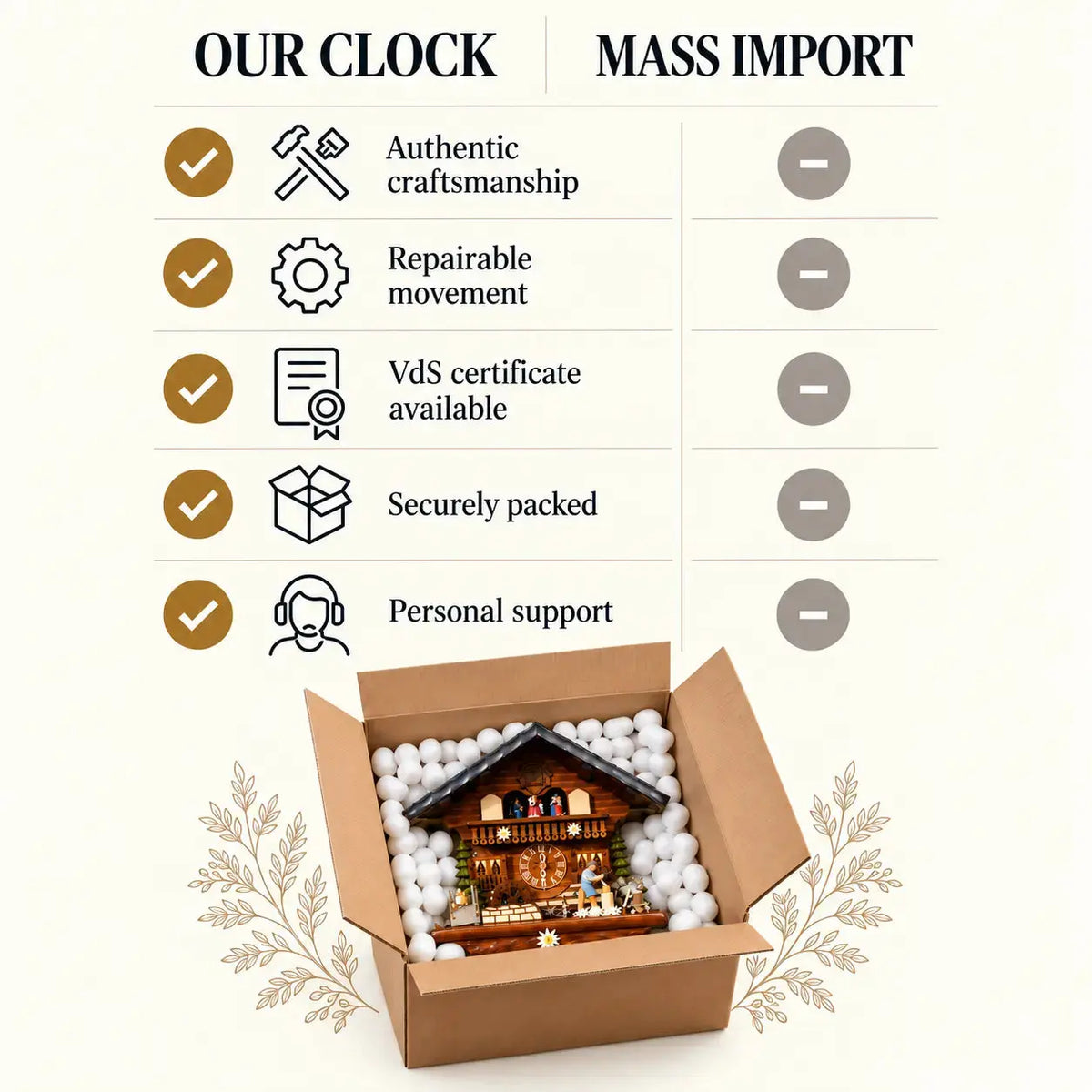 8 days cuckoo clock classic Hekas