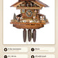 Alpine hut with lovers – 8-day, music, 45 × 44 cm | Montag Steins & Clocks