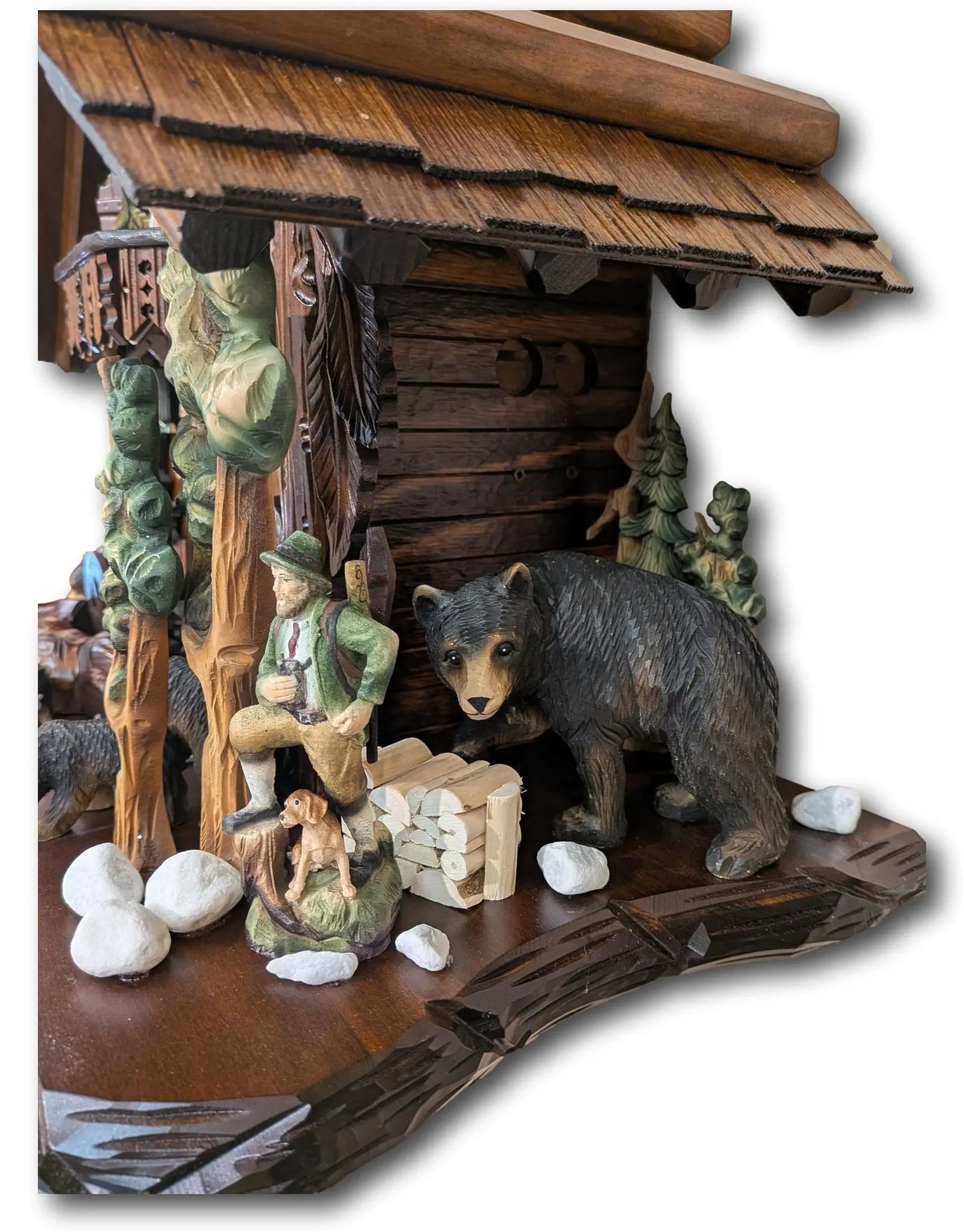 Bear Family Cuckoo Clock – 8 Day Musical Black Forest Clock Hekas