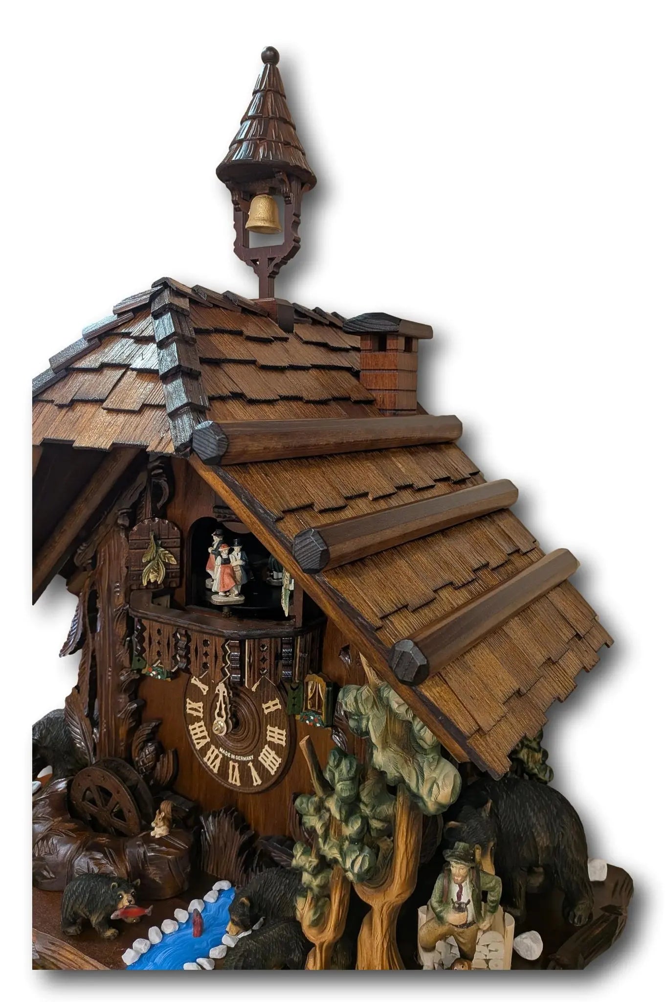 Bear Family Cuckoo Clock – 8 Day Musical Black Forest Clock Hekas