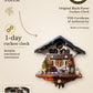 Beer drinker cuckoo clock with pointed hat, 1 day movement, music – VDS certified | Montag Steins & Clocks