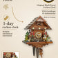 Beer drinker 1 day cuckoo clock – carved in the Black Forest | Montag Steins & Clocks