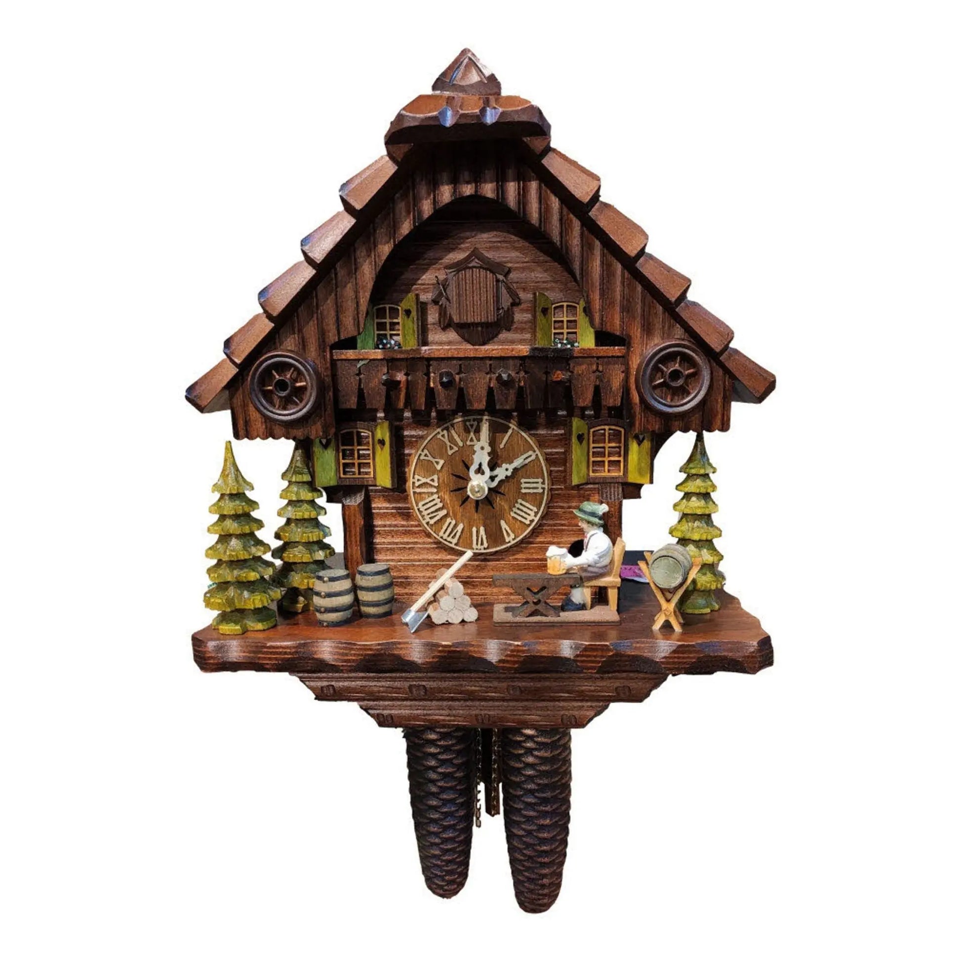 Beer drinker 8 days cuckoo clock Hekas