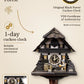 Beer drinker grey 1 day cuckoo clock – hand-carved, VDS certified | Montag Steins & Clocks