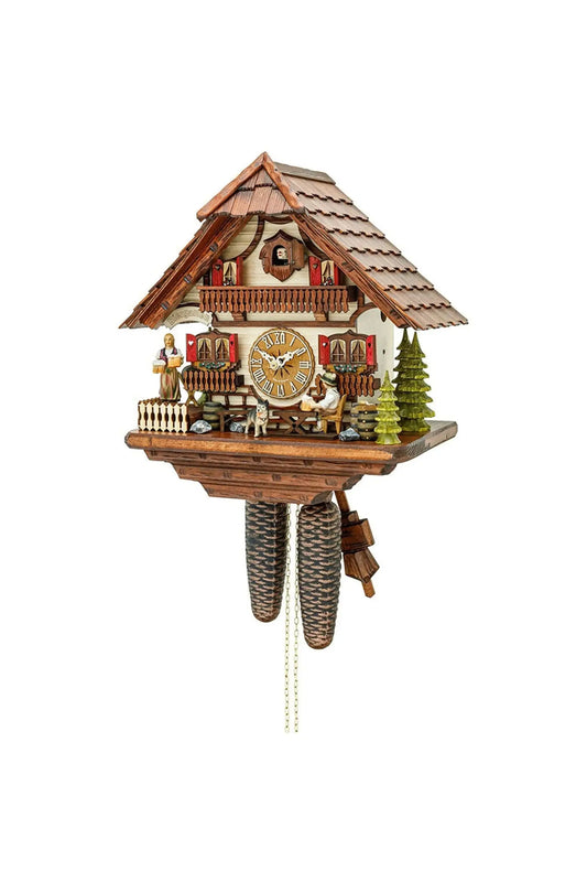 Beer drinker with waitress 8 days cuckoo clock Hekas