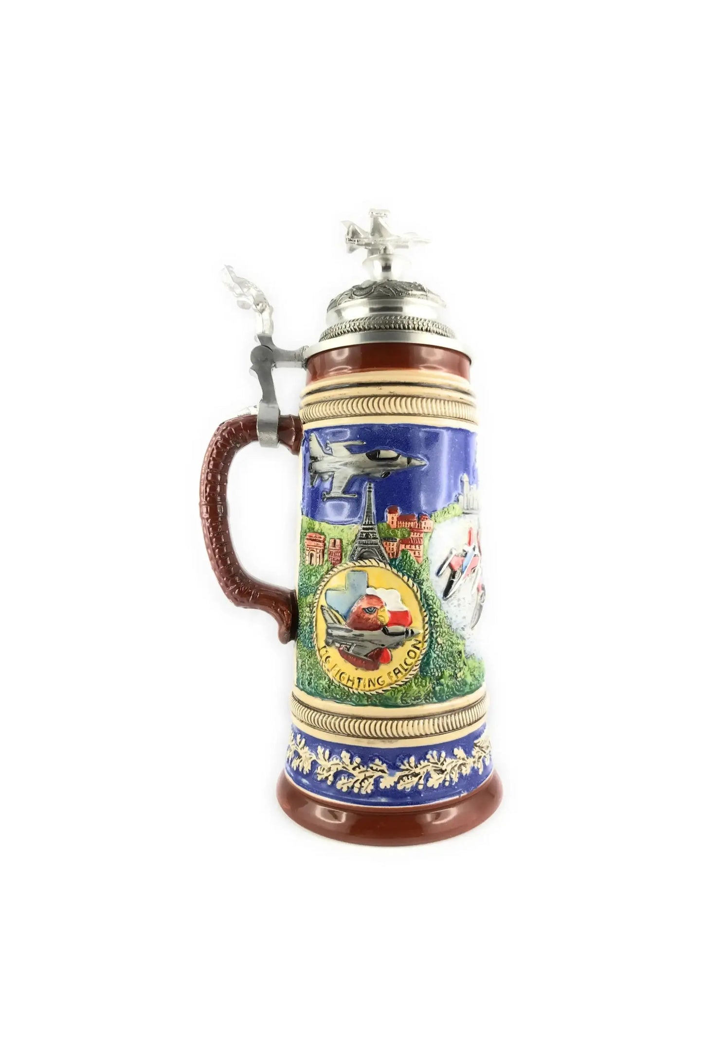 Beer mug F16 fighter jet 0,75L limited 3000 pieces Montag Steins & Clocks
