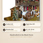 Beergarden with Zenzi 1-day cuckoo clock – detail 2