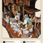 Hand-carved wood sawyer figures | Montag Steins & Clocks