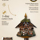 Black Forest Kissing Couple Cuckoo Clock green roof – 1-day, with music, VDS certified | Montag Steins & Clocks