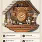 Black Forest Wood Chopper Cuckoo Clock – 8-day movement details | Montag Steins & Clocks
