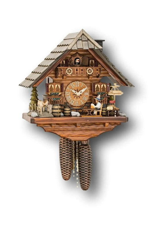 Black Forest Wood Chopper Cuckoo Clock – 8 Day Movement Hoenes