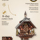 Black Forest house with large wood chopper 8-day cuckoo clock with music – VDS certified | Montag Steins & Clocks