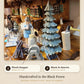Wood chopper swinging his axe, music and dancers | Montag Steins & Clocks