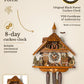 Black Forest scene beer time 8 days cuckoo clock with music – hand-carved, VDS certified | Montag Steins & Clocks