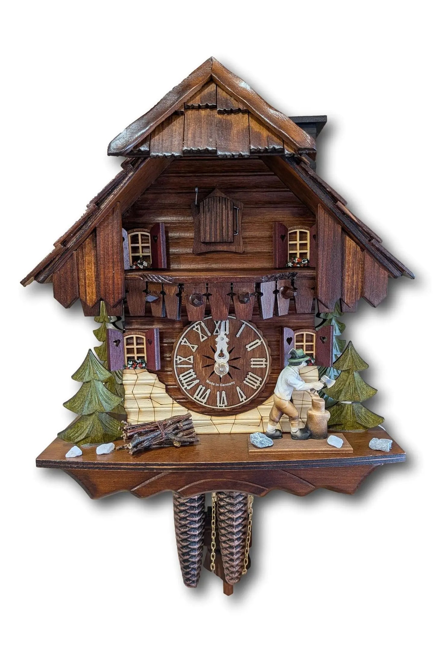 Chalet with Woodcutter and Lucky Chimney Sweep