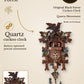 Classic quartz cuckoo clock with edelweiss and dancers | Montag Steins & Clocks