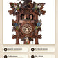 Edelweiss and dancers – light sensor, 39 × 24 cm | Montag Steins & Clocks