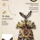 Climber with Eagle colorful 8 day cuckoo clock with music – VDS certified | Montag Steins & Clocks