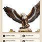 Climber with Eagle – hand-painted eagle detail | Montag Steins & Clocks