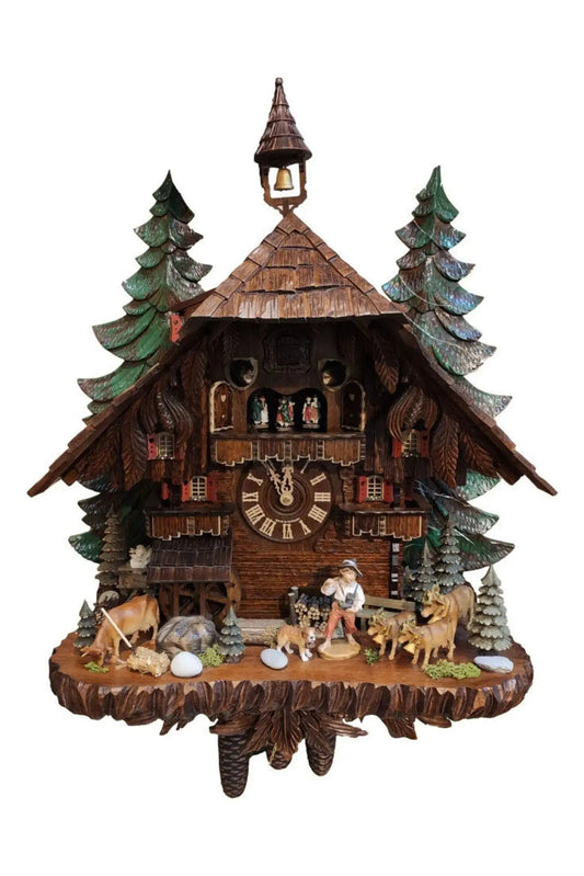 Clock of the year 2020 Almabtrieb 8 days cuckoo clock Hekas