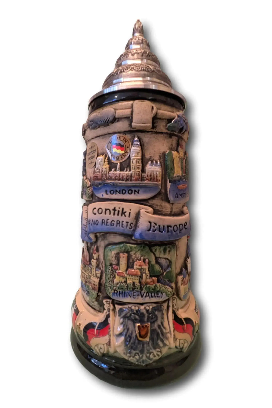 Contiki Europe 750ml Antik Painted German Beer Mug