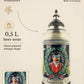 Count Zeppelin beer stein 0,5L – hand-painted, pewter lid | Montag Steins & Clocks