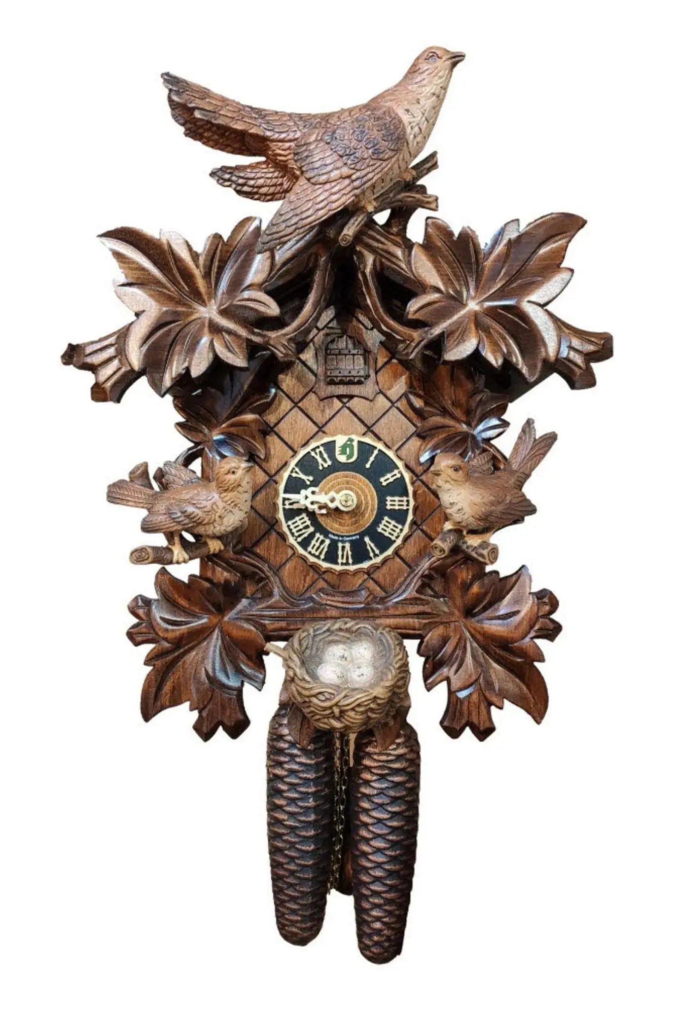Cuckoo birds colored 8 days cuckoo clock Hoenes