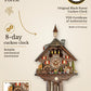 Edelweiss alm gray roof 8 day cuckoo clock with music – hand-carved, VDS certified | Montag Steins & Clocks