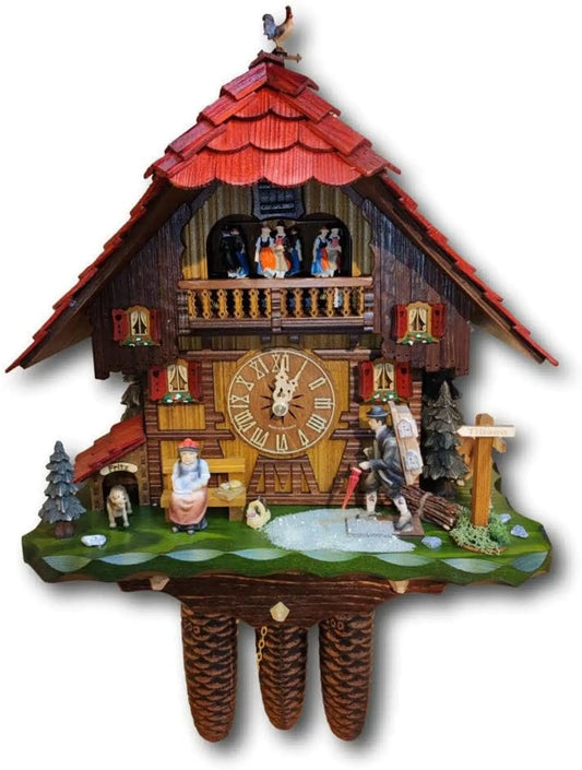 Forest scene 8 days Cuckoo clock Montag Steins & Clocks