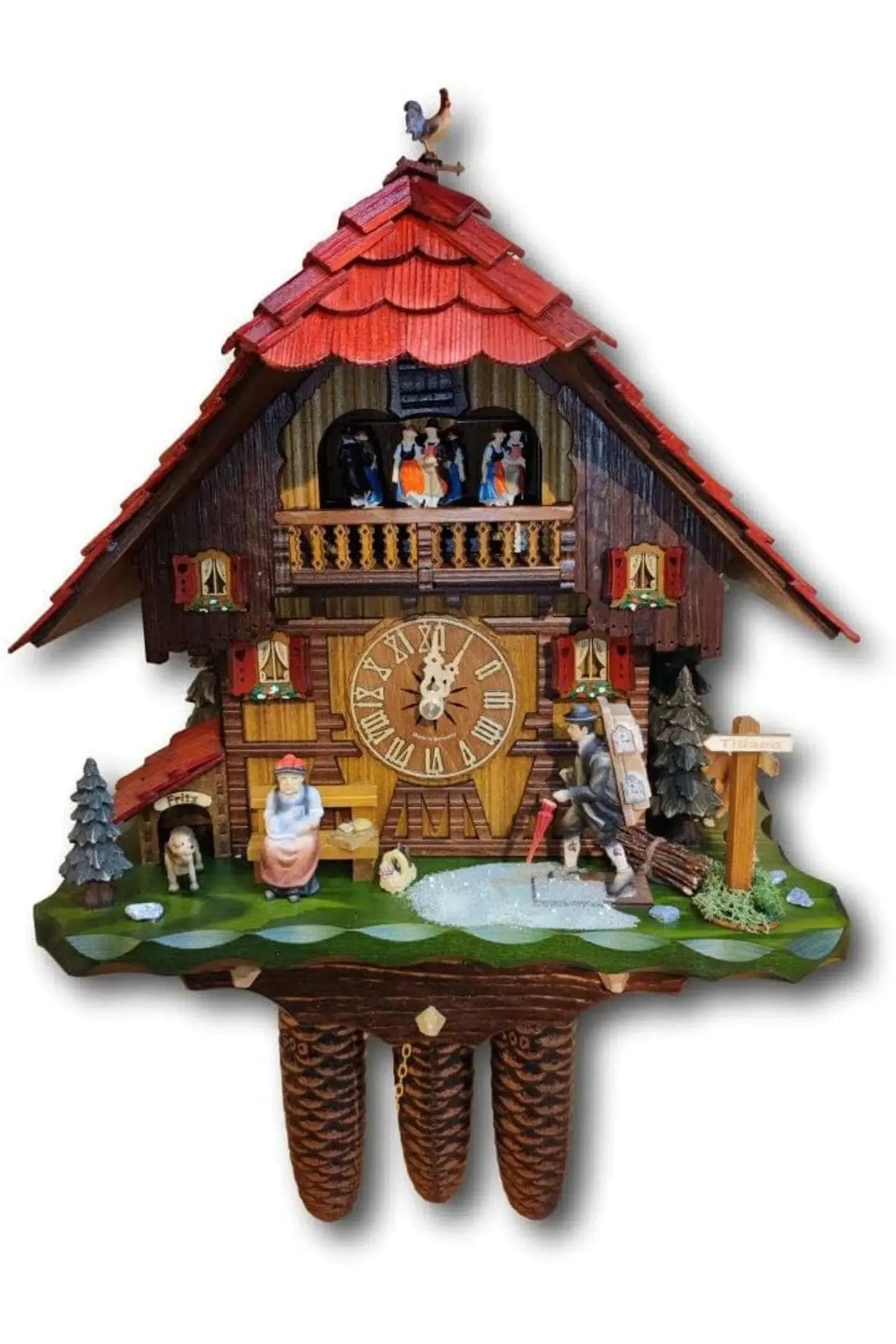Forest scene 8 days Cuckoo clock Montag Steins & Clocks